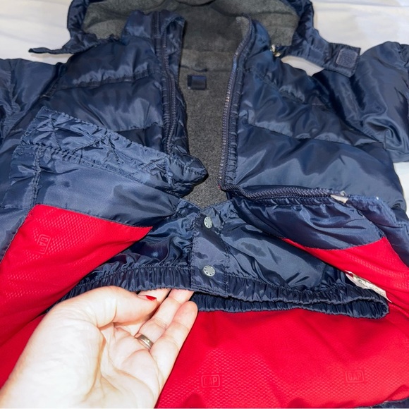 Baby GAP Jacket Kids Navy Puffer Winter Coat Down Filled Sz 3 Years - Picture 5 of 15